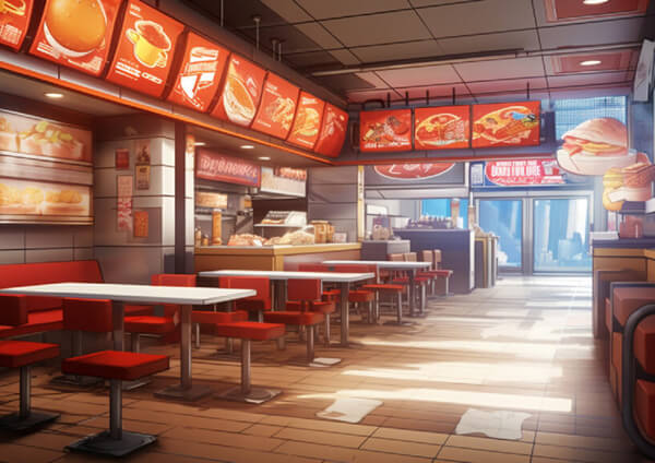 ファストフード店